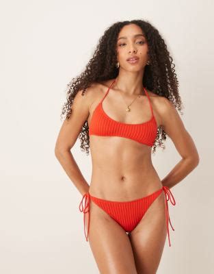 ASOS DESIGN Riddy Bikini In Red ASOS