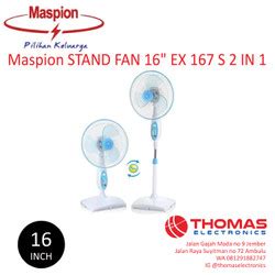 Jual Kipas Angin Berdiri Stand Fan In Maspion Pw S