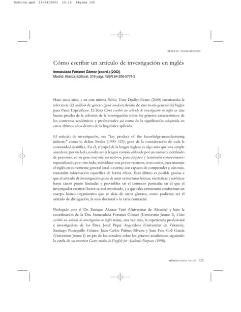 Cómo escribir un artículo de investigación en inglés