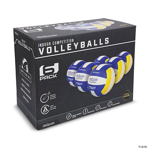 GoSports Indoor Volleyballs - 6 Pack | Oriental Trading
