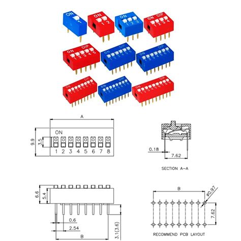 Position Pin Mm Rohs Material Slide Switch Dip Switch Buy