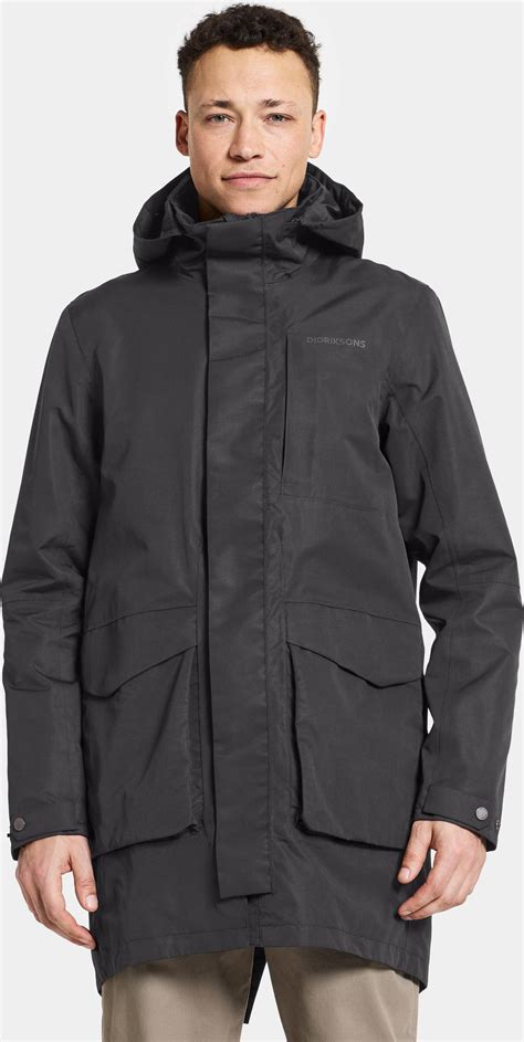 Didriksons Men S Andreas Parka Xxxl Black Pris