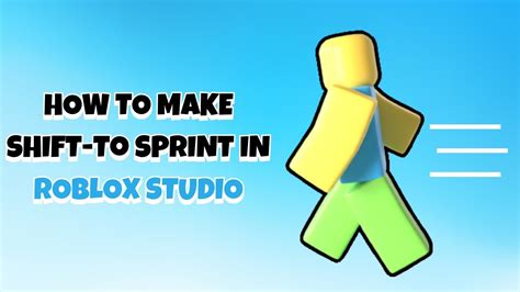 How To Make Shift To Sprint In Roblox Studio Youtube