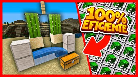 Granja De Cactus Simple Y Eficiente Tutorial Minecraft Y