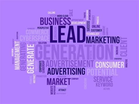 Premium Vector Word Cloud Background Concept For Lead Generation