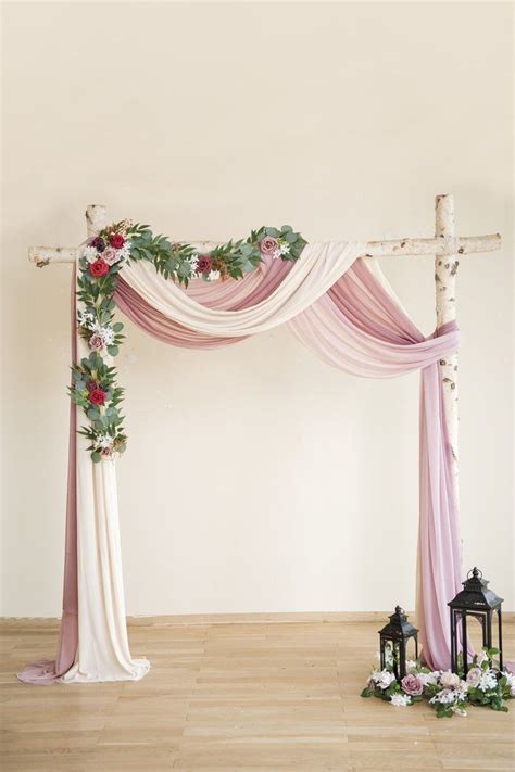 Wedding Arch Drapping Fabric In Simple Wedding Arch Wedding