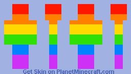 Making LGBTQ Skins PT 2 Bc I M Bored Gay Flag Minecraft Skin