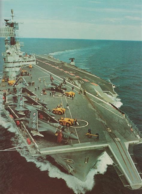 Hms Ark Royal With Phantoms And Buccaneers On Deck C 1976 [1280x1752