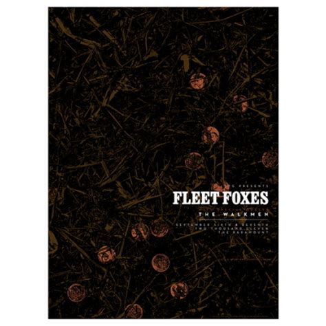 The Fleet Foxes Concert Poster By The Cricket Press SOLD OUT Poster