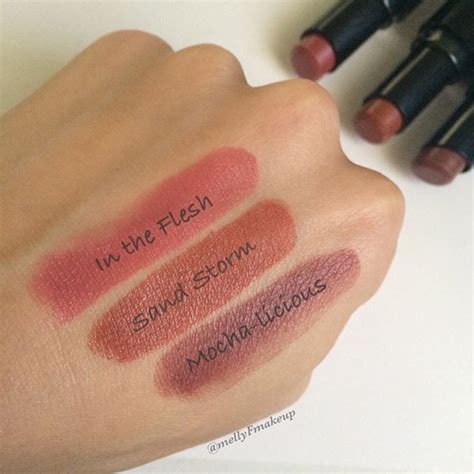 Wet N Wild Megalast Lip Colors In In The Flesh Sand Storm And Mocha