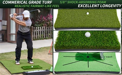 3 In 1 Golf Hitting Mat 5x4 Ft Golf Mats Practice Indooroutdoor
