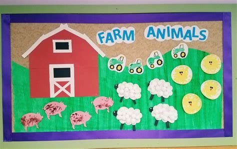 Farm Animal Bulletin Board Amazing Animals Unit Infant Classroom