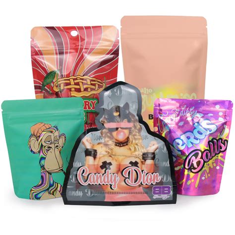 Custom Packaging G Mylar Bags Printing Food Smellproof Doypack