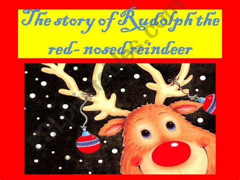 Esl English Powerpoints The Story Of Rudolph The Red Nosed Reindeer