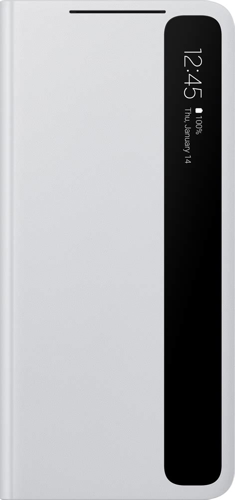 Чехол-книжка Samsung Galaxy S21 Ultra Smart Clear View Cover Light Grey ...