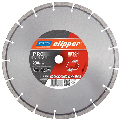 Diamantzaagblad Norton Clipper Pro Beton X Mm Nemaco