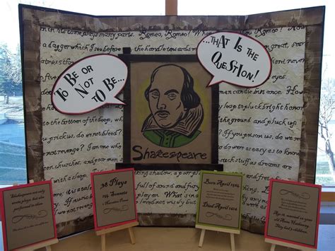 Library Displays: Shakespeare's Birthday - April 23