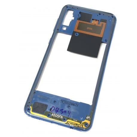 Châssis intermédiaire ORIGINAL avec contour Bleu pour SAMSUNG Galaxy