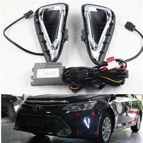 FSYLX Camry LED Daytime Running Lights DRL Turn Signal Light White