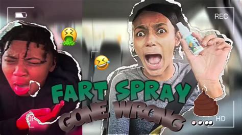 FART SPRAY PRANK ON SHIKA PRANK GONE WRONG SHE THROWS UP YouTube