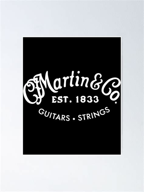 Martin Guitars Logo Merchandise Poster For Sale By Leannmcclure