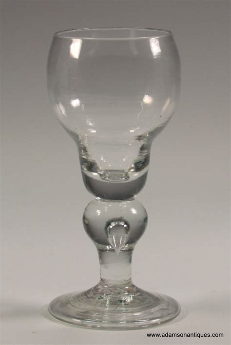 Adamson Antiques A Rare Baluster Wine Glass