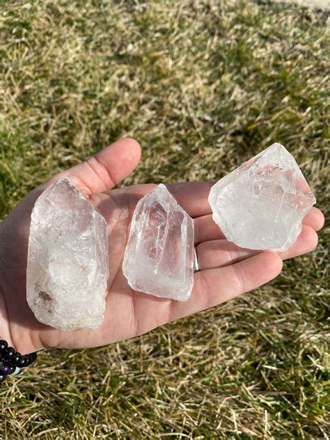 Clear Quartz Crystal Point Grade AB Quartz Raw Quartz Etsy Australia