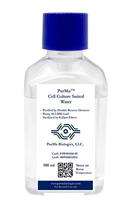 Cell Culture Suited Water Cell Culture Grade Water Purma™