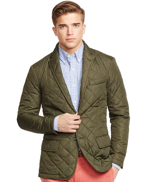 Lyst Polo Ralph Lauren Quilted Sport Coat In Green For Men