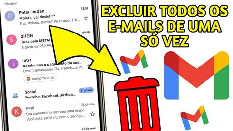 COMO APAGAR TODOS OS EMAILS DO GMAIL DE UMA SÓ VEZ YouTube