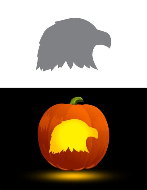 Eagles Pumpkin Stencil