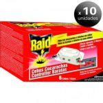 Pack 10 Unidades Raid Insecticida Cebo Para Cucarachas Paquete 6