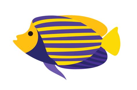 Peixe Listrado Amarelo Azul Png Images Vetores E Arquivos Psd