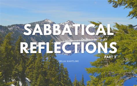 Sabbatical Reflections Part 2 Enlightened Way New Day