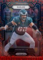 Jason Kelce 2023 Prizm 245 Snakeskin SSP Price Guide Sports Card