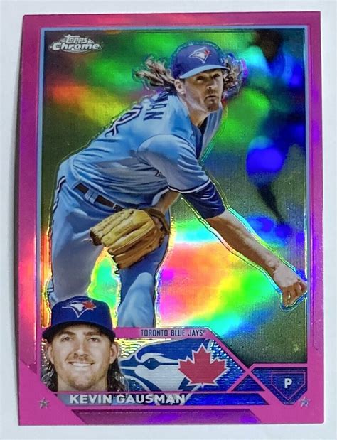 2023 TOPPS CHROME BLUE JAYS KEVIN GAUSMAN PINK REFRACTOR 55 EBay