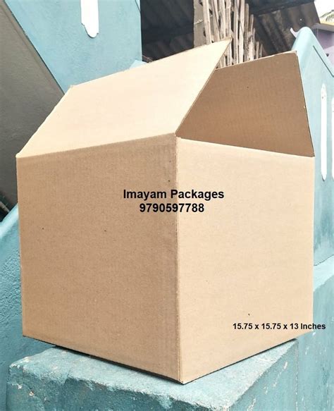 Plain 5 Ply Corrugated Packaging Box 18 X 18 X 12 At Rs 1 Piece In