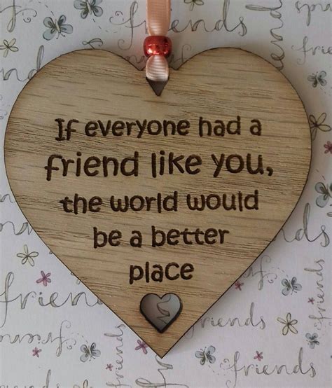 Personalised Best Friend T Friendship Heart Wooden Plaque Etsy Uk