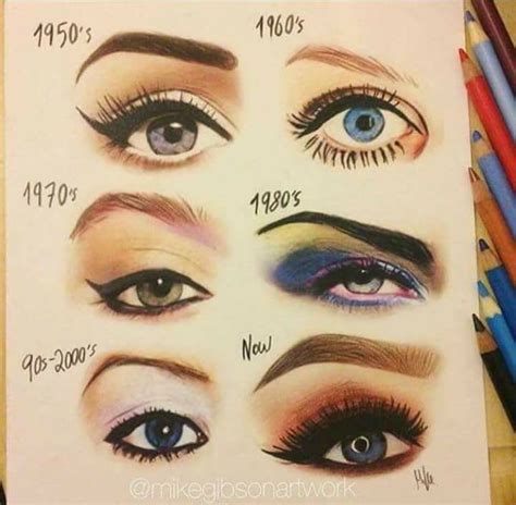 Eyebrows through the years | Retro makeup, 70s makeup, Vintage makeup