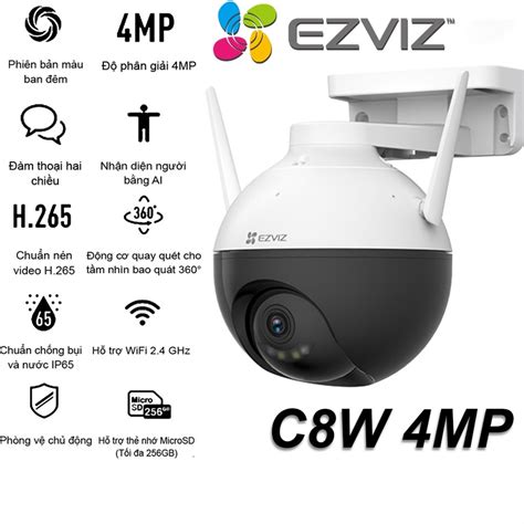 Camera Wifi Quay Quét Ezviz C8w 4megapixel Chính Hãng Giá Tốt