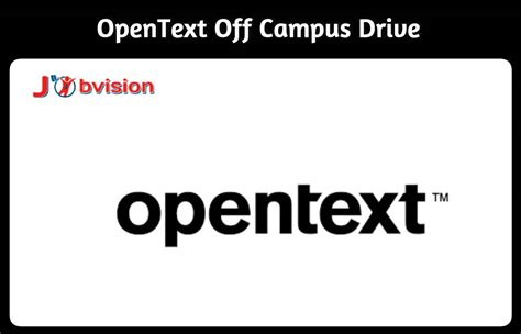 OpenText Off Campus Drive 2022 Associate Software Engineer BE B