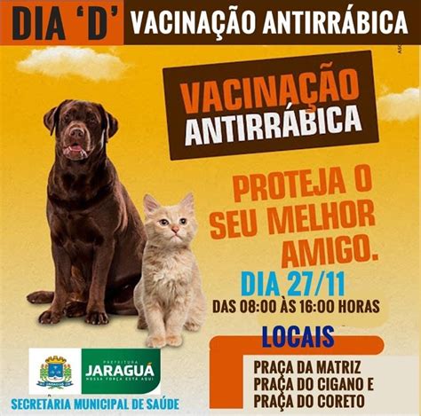 Dia D De Vacina O Canina Prefeitura Municipal De Jaragu