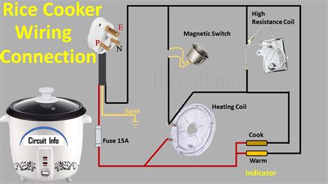 Rice Cooker Wiring Connection Youtube