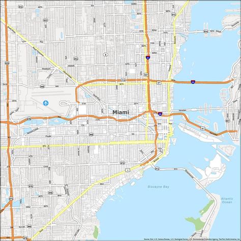 Miami Florida Map - GIS Geography