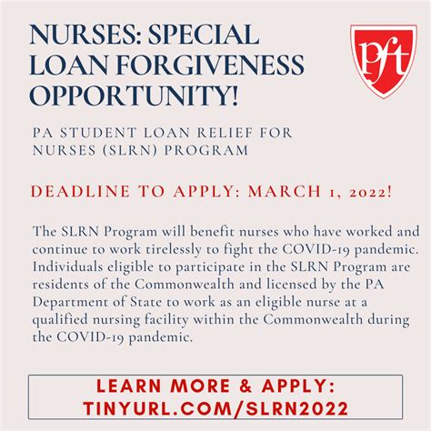 Nurses: Special Loan Forgiveness Opportunity (March 1 Deadline