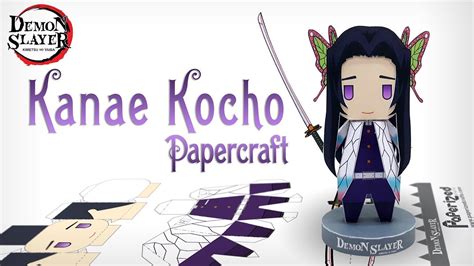 Demon Slayer Kanae Kocho Papercraft Paper Crafts Chibi Anime Crafts