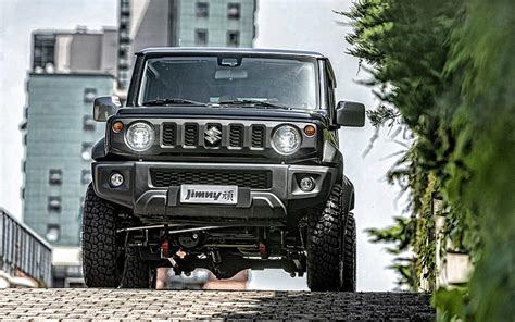 Suzuki Jimny 2020 Front View Exterior Black SUV New Black Jimny