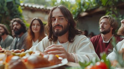 Jesus Cristo orando durante a última ceia seus apóstolos cena