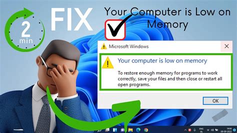 Your Computer Is Low On Memory Windows 10 Fixed Low Memory Issue Youtube