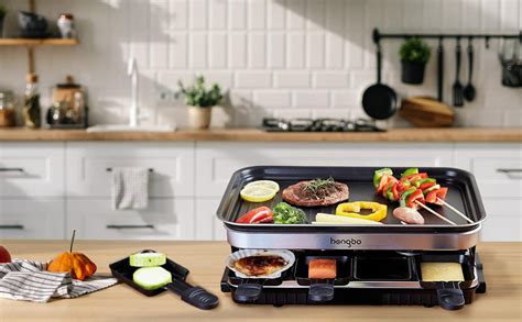 Amazon De Raclette 8 Personen Tischgrill Elektrisch Raclette Grill